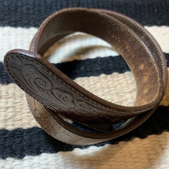 Wrangler Other - Wrangler Tooled Leather Belt